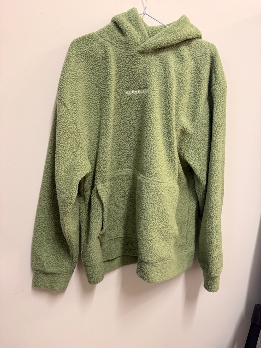 Alphalete Olive Green Sherpa Crewneck Hoodie